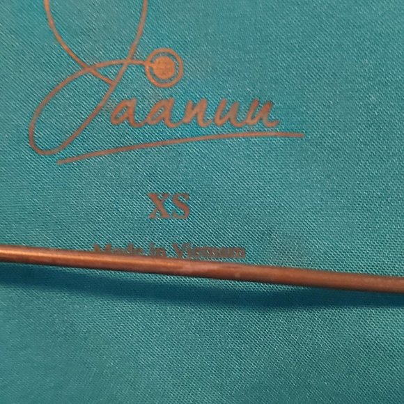 Jaanu Teal zipper scrub top- XS, like new - Picture 4 of 4